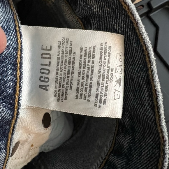 AGOLDE 90s Pinch Waist BACKDROP High Rise Straight Leg Jeans Y. - Picture 12 of 15